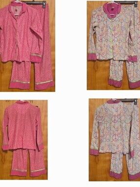 GIRLS PAJAMA COTTON PINK OR WHITE
